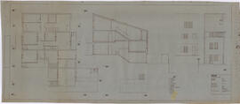 Projecto 2ªfase: Planta, corte e alçado - habitações tipo T2/3 do conjunto II