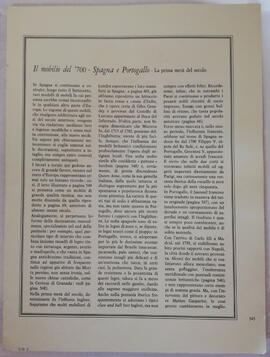 "Il mobilio del '700 - Spagna e Portogallo"