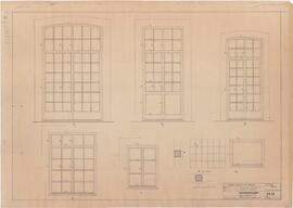 Pormenorização: Portas exteriores (P1;P2;P3) / Janelas exteriores (J1; J2; J8) / Grades de janelas exteriores (J7; J8)