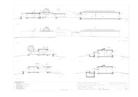 Projeto de arquitetura, fase execução: cortes 5, 6 alçado norte, corte 7, 8, 9 e 10