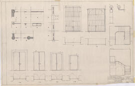 Projeto de execução: Portões, Portas em ferro / Guarda da escada do átrio (P1, P12, P22, P19, P23, P24, P28)